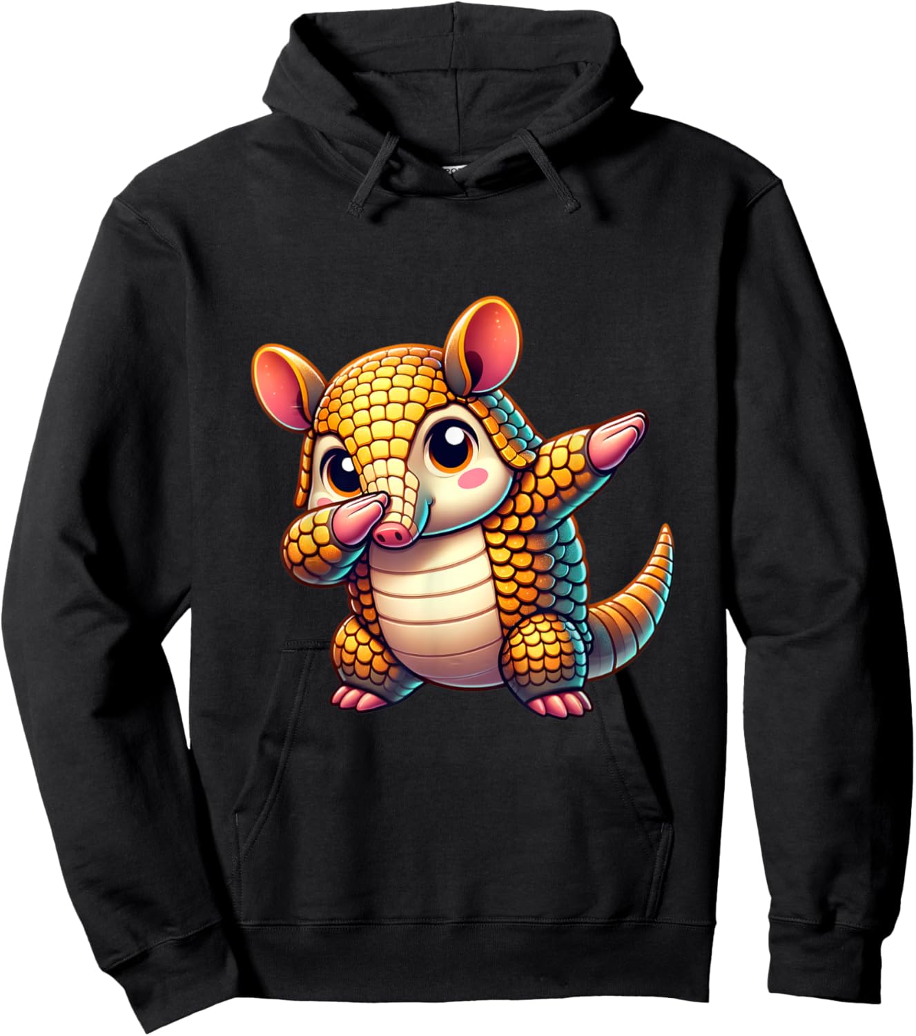 Armadillo Lover Kids Boys Girls Men Funny Armadillo Graphic Hoodie - Hoodie | Black
