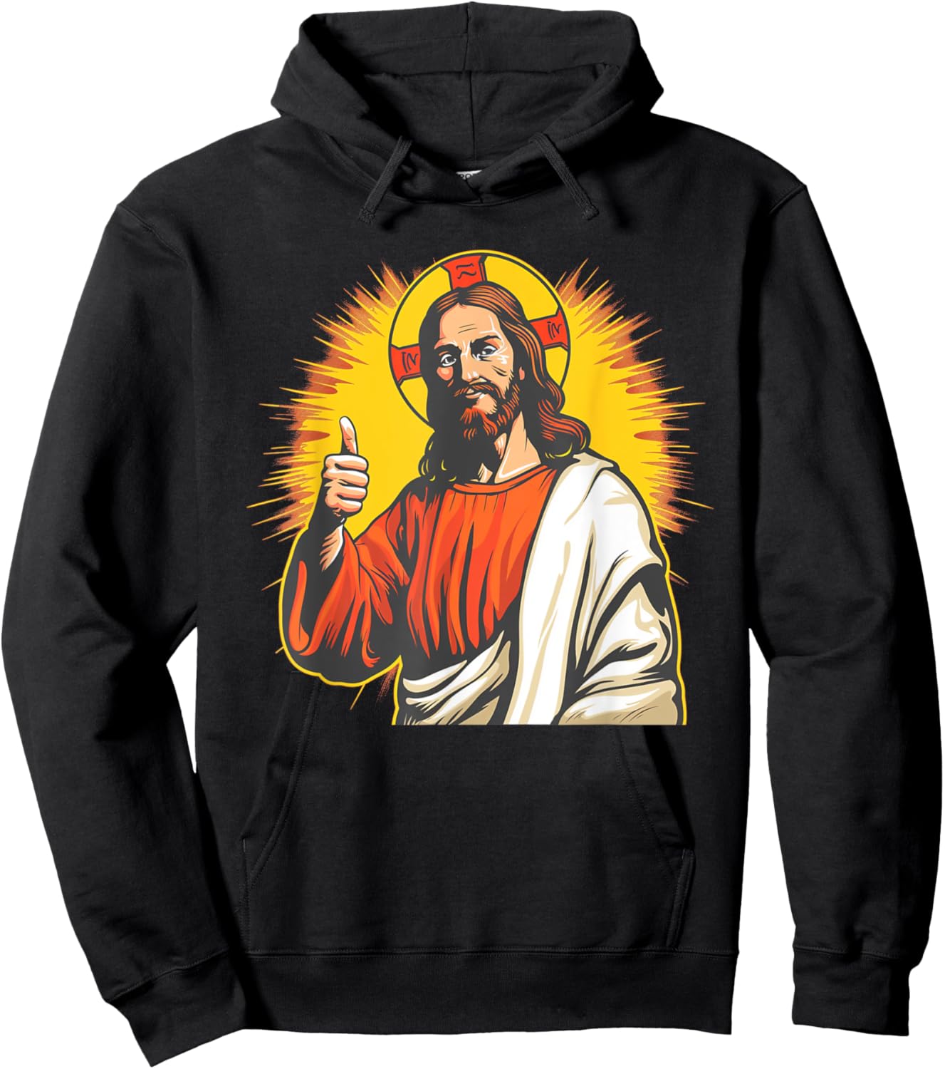Amazing Jesus with Thumb up for Boys and Girls Hoodie - Hoodie | Black