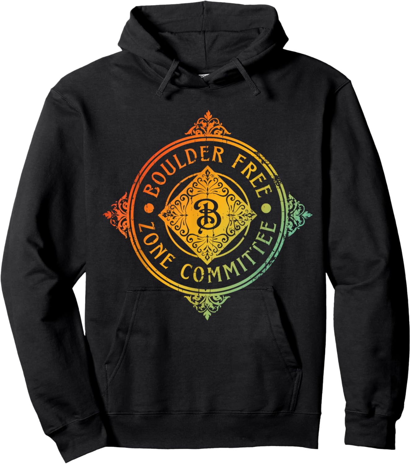 Boulder Free Zone Committee Funny Hoodie - Hoodie | Black