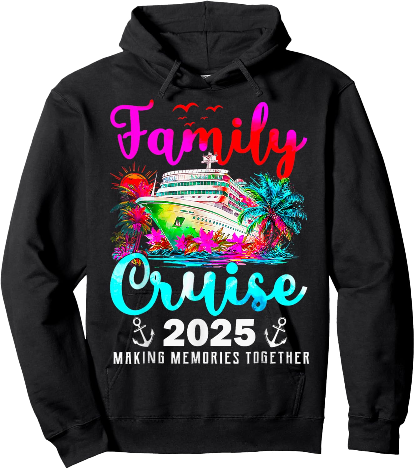 Family Cruise Matching Family Cruise Ship Vacation Trip 2025 Hoodie - Hoodie | Black