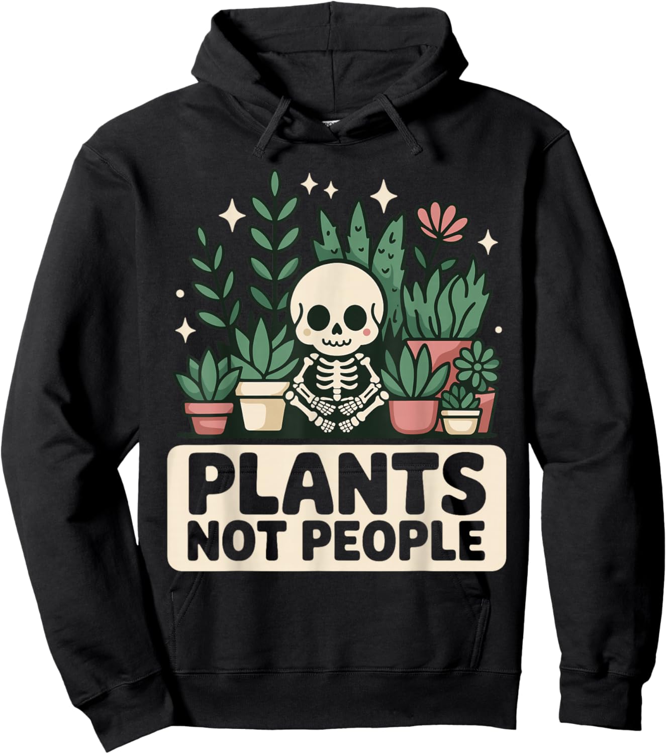 Funny Plant Art Women Gardening Houseplant Lovers Hoodie - Hoodie | Black