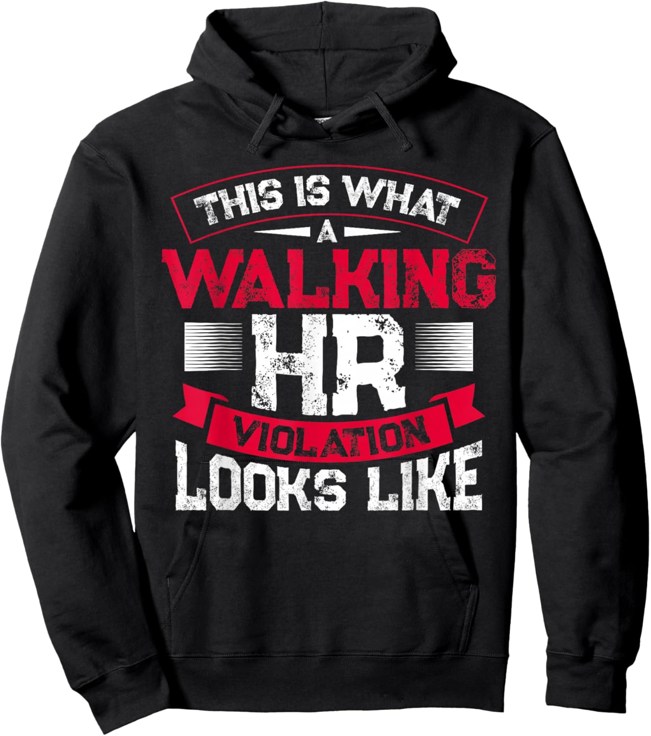 This Is What A Walking Hr Violation Looks Like Payroll Job Hoodie - Hoodie | Black