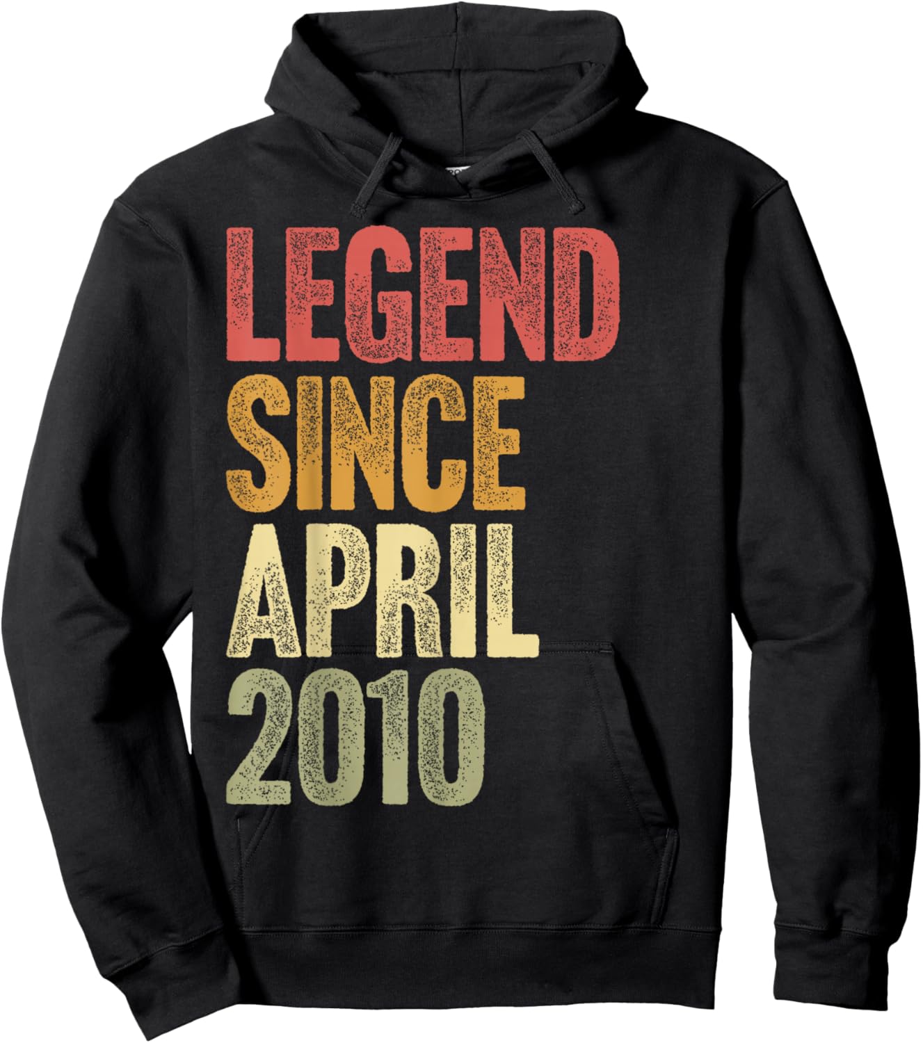 16 Year Old Legend Since April 2010 Retro 16th Birthday Hoodie - Hoodie | Black