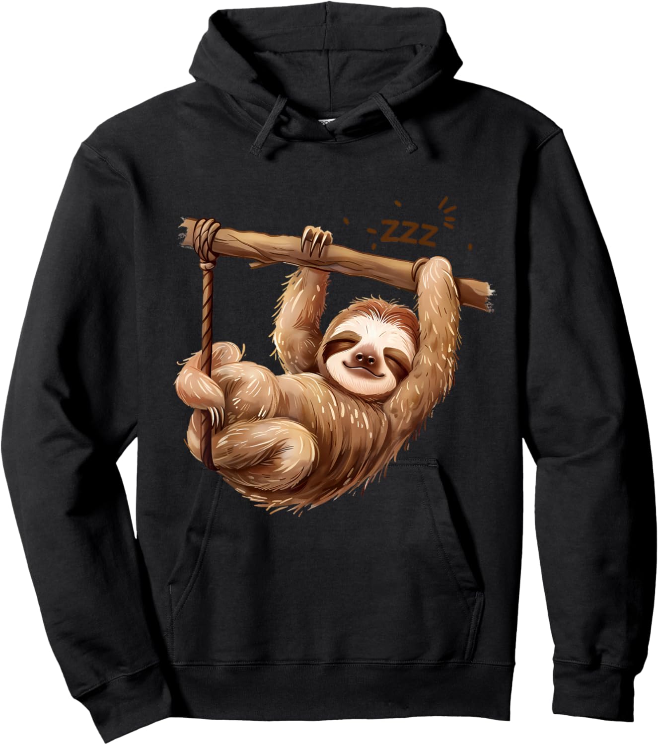 Sloth Lover Sleepy Animal Napping Cute Sloth Sleeping Hoodie - Hoodie | Black