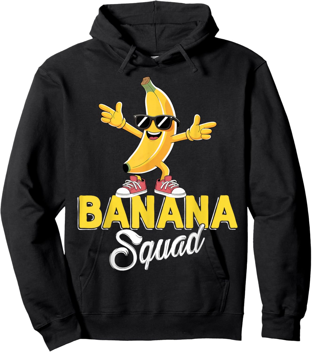 Banana Squad Dabbing Banana Fruit Lover Boys Kids Men Women Hoodie - Hoodie | Black