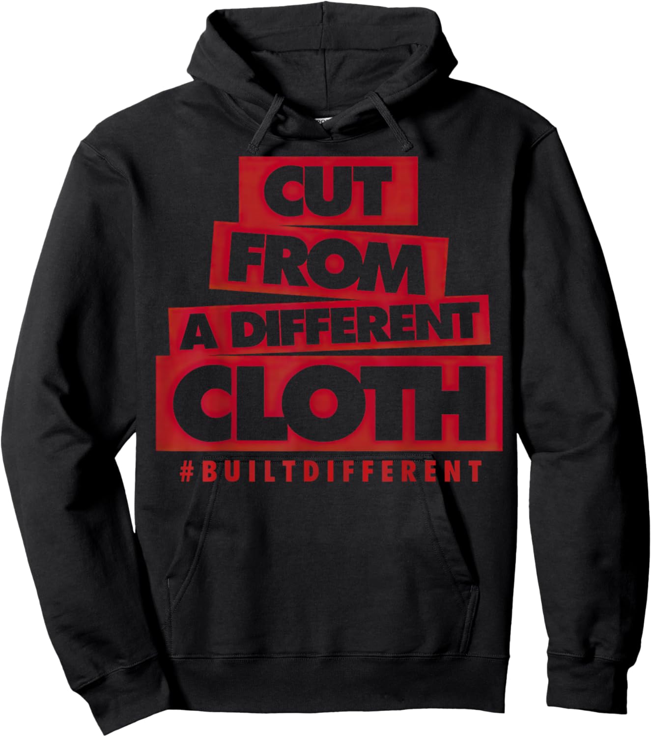 Bloodline Varsity Red Black Graphic Match Hoodie - Hoodie | Black
