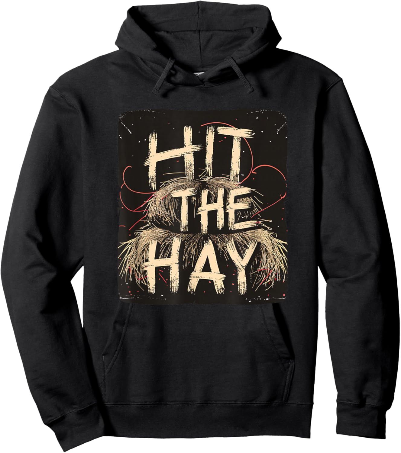 Funny Sleep Wear Costume with hit the hay Hoodie - Hoodie | Black