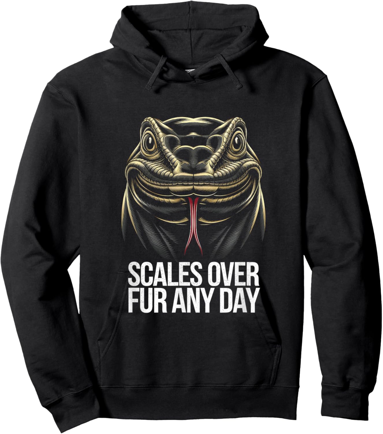 Tegu Pride Scales Over Fur Reptile Lizard Enthusiast Hoodie - Hoodie | Black