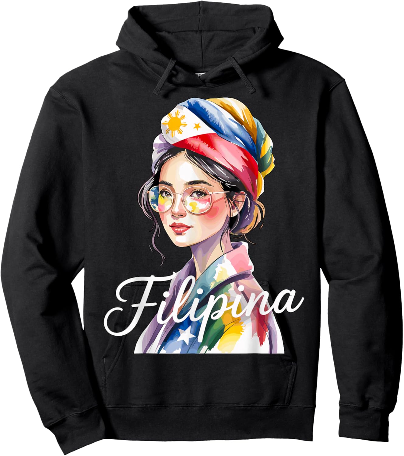 Filipina Woman Heritage Latina Hoodie - Hoodie | Black
