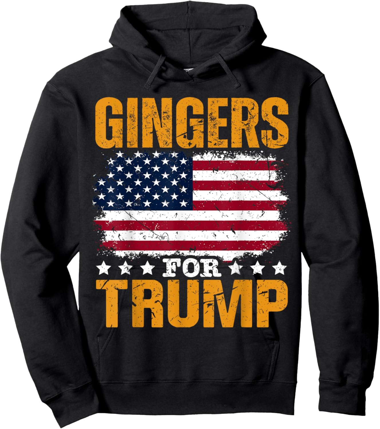 Gingers for Trump Patriotic Hoodie - Hoodie | Black