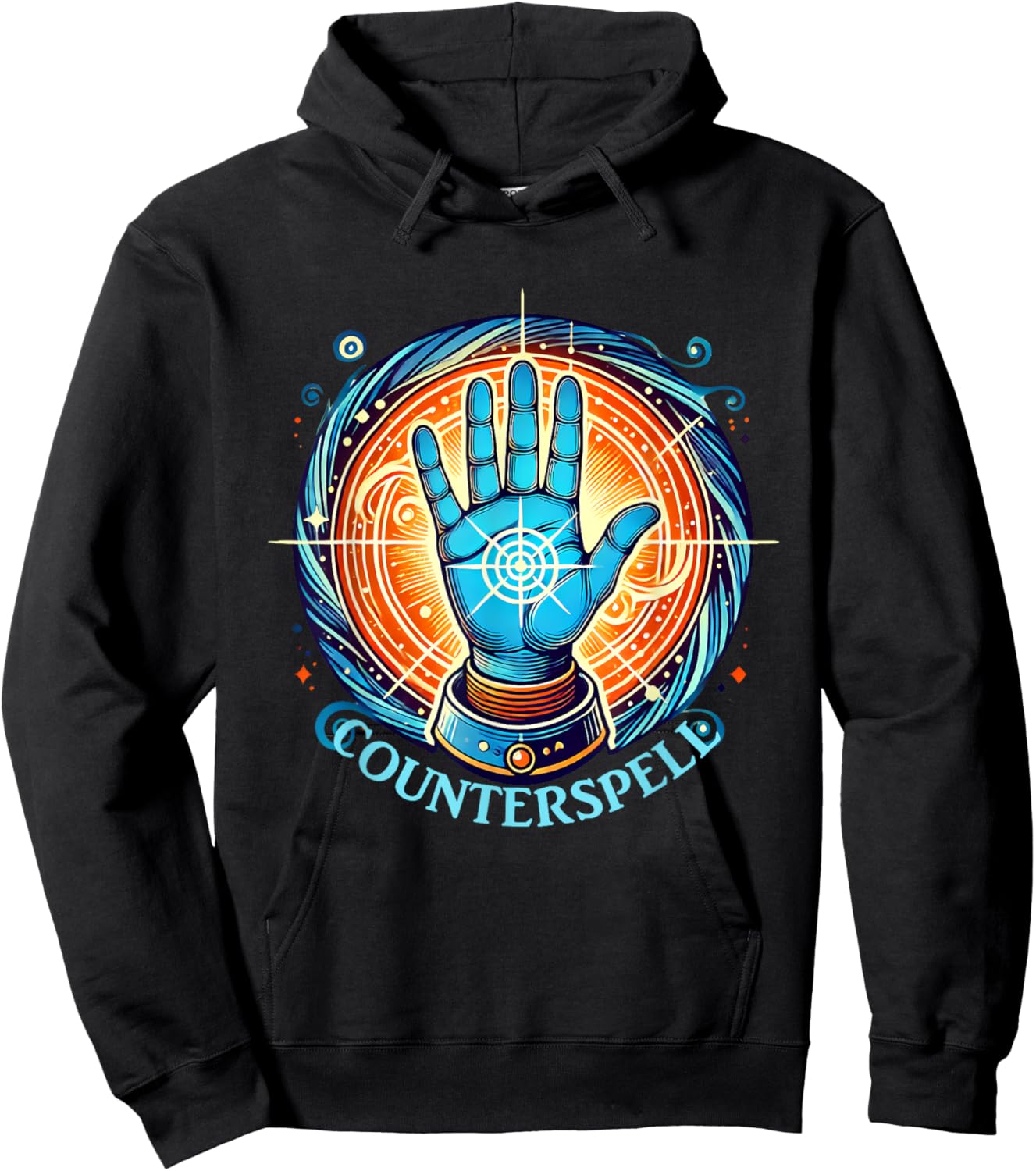 Counterspell Fantasy RPG Magic Spell Hoodie - Hoodie | Black