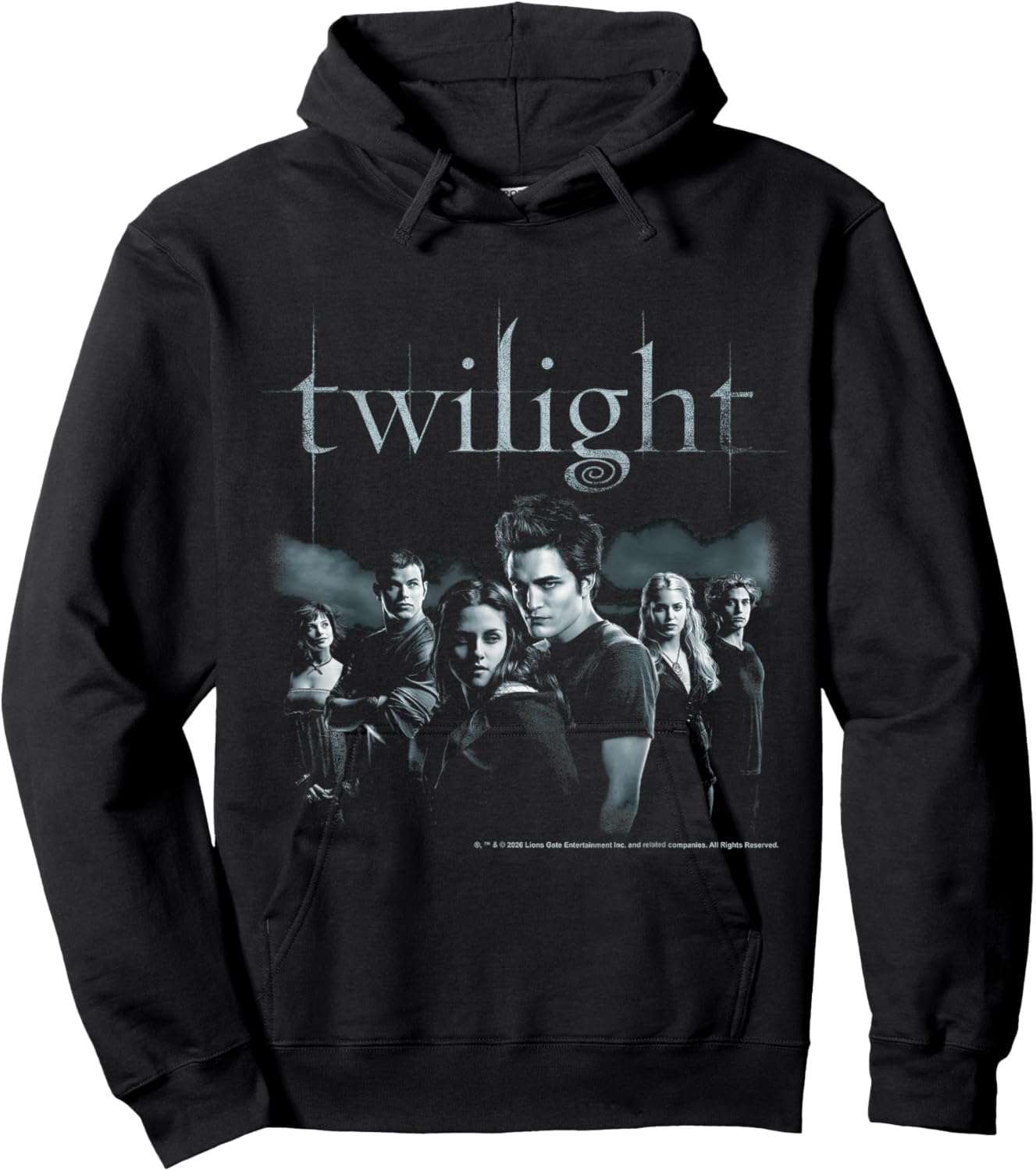 Twilight Black and White Moody Cast Photo Vampire Movie Hoodie - Hoodie | Black