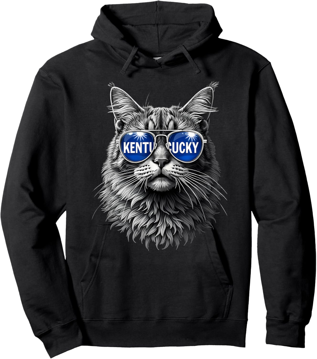Funny Cat Lovers Kentucky Men Women Co. Cat Lovers Graphic Last Name Kentucky Retro Vintage Hoodie - Hoodie | Black
