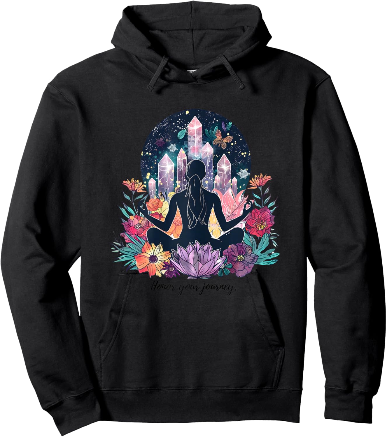 Transform Your Space with Yoga & Meditation Inspirations Hoodie - Hoodie | Black