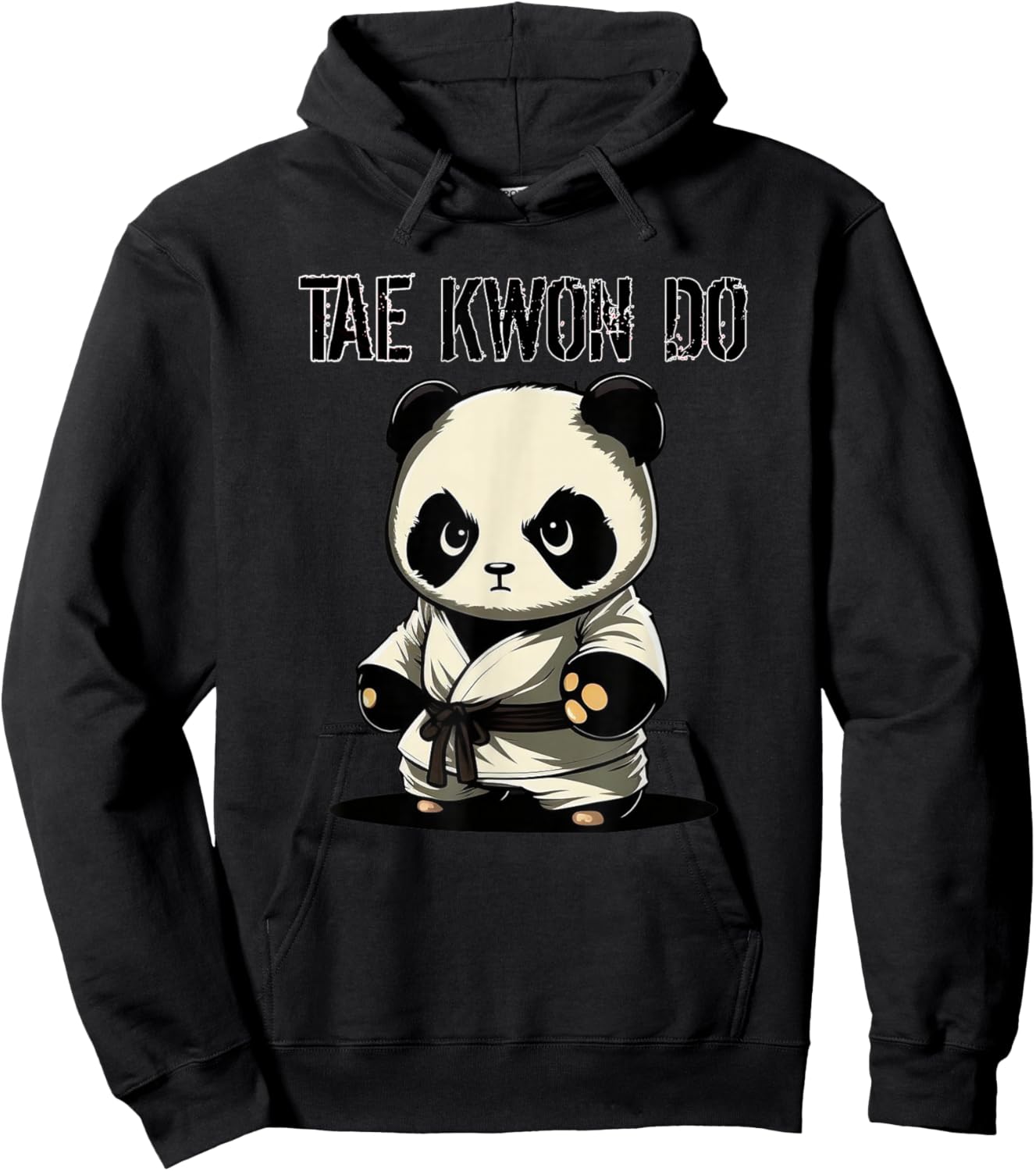 Panda Taekwondo - Cute Korean Martial Arts Panda Hoodie - Hoodie | Black
