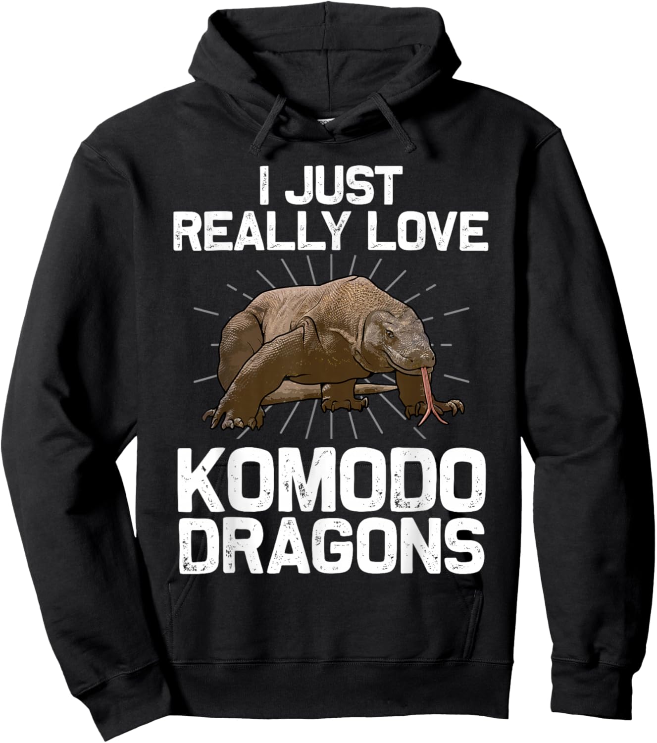 Komodo Dragon Design Women Kids Komodo Dragon Lover Hoodie - Hoodie | Black