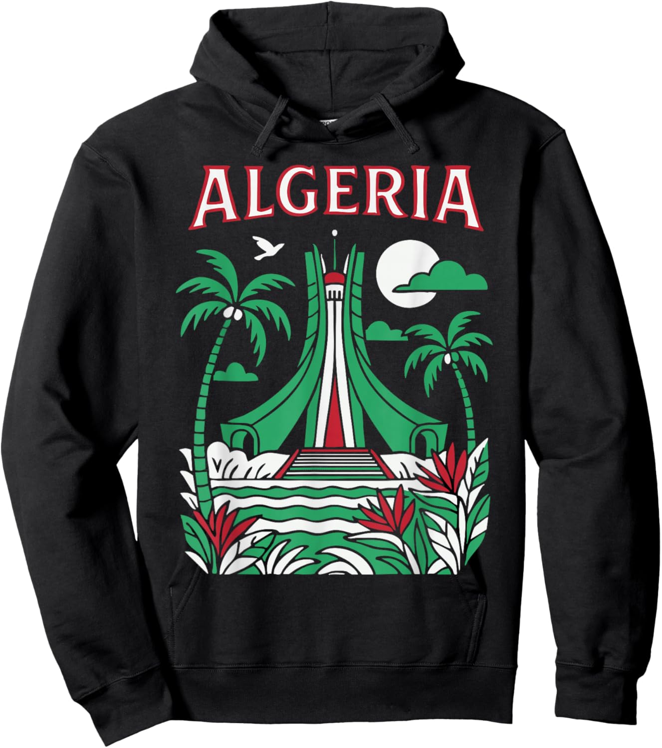 Algeria Algiers Algeria Algerians DZ Algerian Bled Retro Hoodie - Hoodie | Black