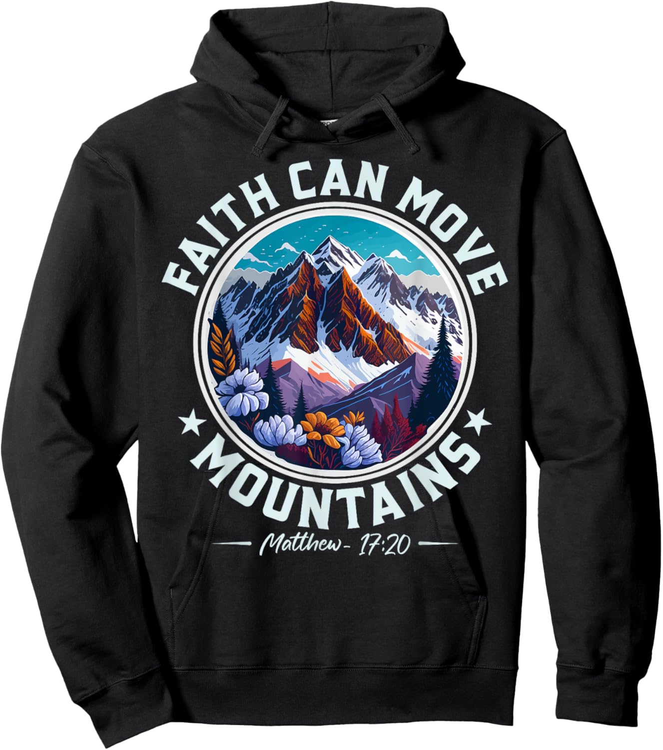 Christian Lovers Faith Can Move Mountains Jesus Faith Jesus Hoodie - Hoodie | Black