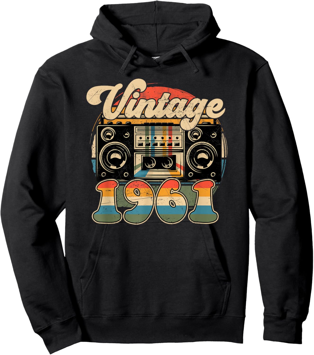 Original 1961 Vintage Anniversaire 65 Ans pour Hommes Femmes Hoodie - Hoodie | Black