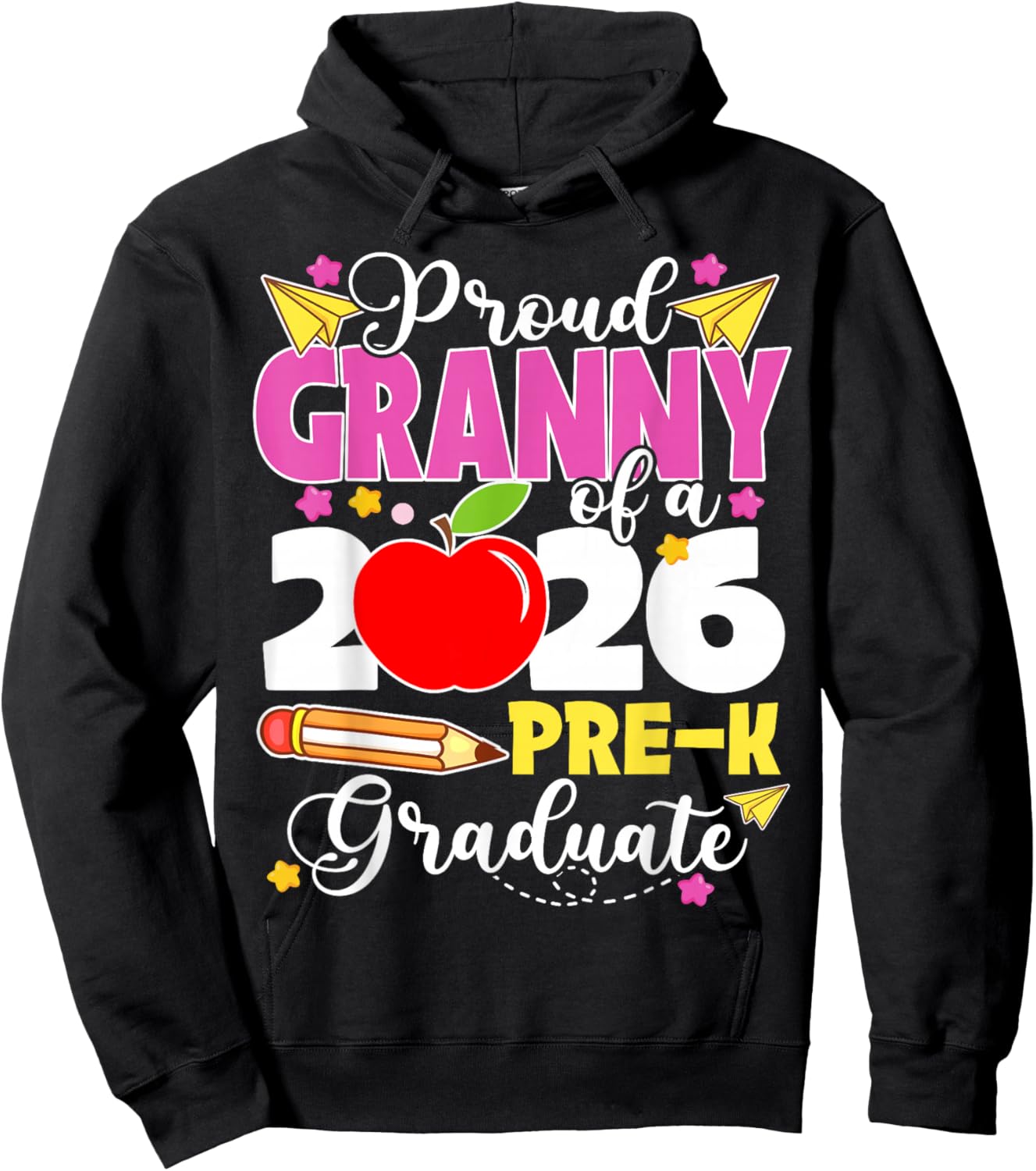 Proud Granny of 2026 Pre-K Graduate Mothers Day Graduation Hoodie - Hoodie | Black