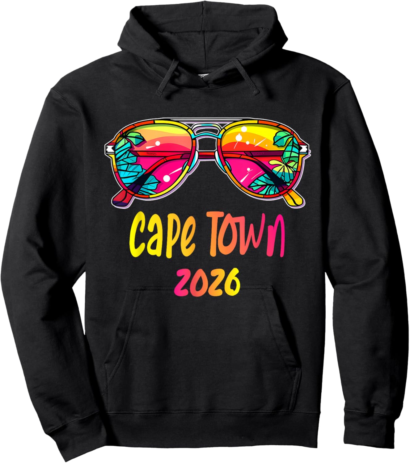 Cape Town 2026 Sunglasses Outfit Cape Town 2026 Hoodie - Hoodie | Black