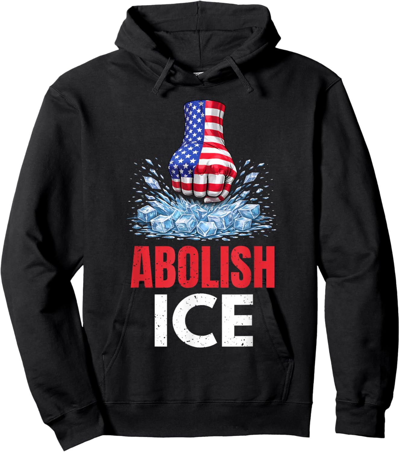 Abolish ICE Men Women Big Fan of Human Rights Hoodie - Hoodie | Black