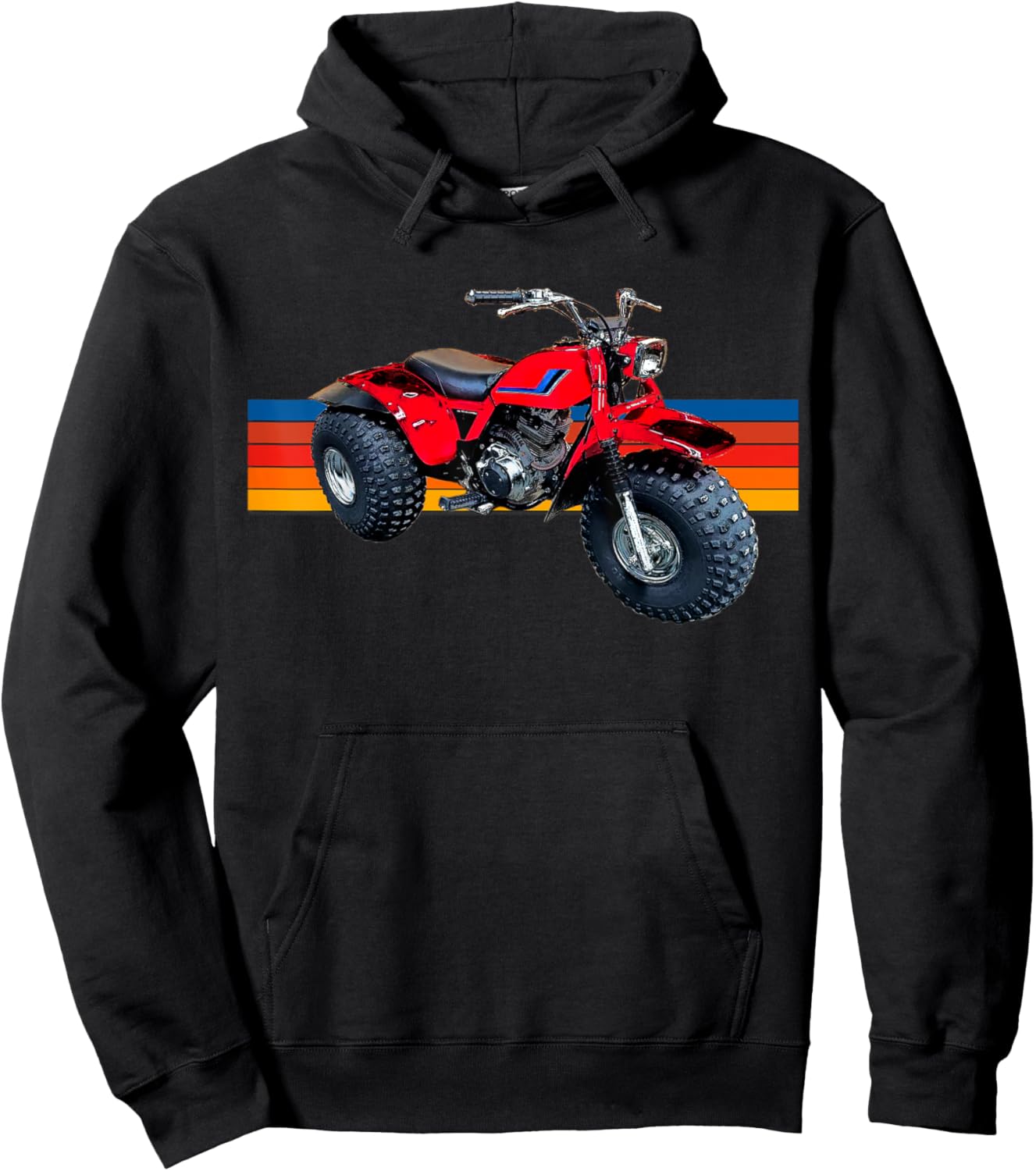 3 wheeler, Vintage ATV, ATC, 200S, 200X, 200M, 185 Hoodie - Hoodie | Black