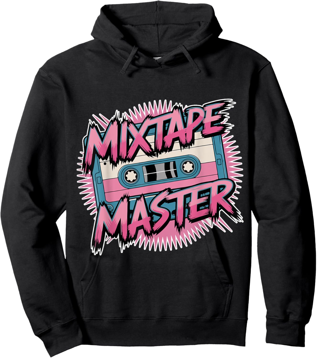 Mixtape Master Retro 80s Vintage Cassette Music Lover Hoodie - Hoodie | Black