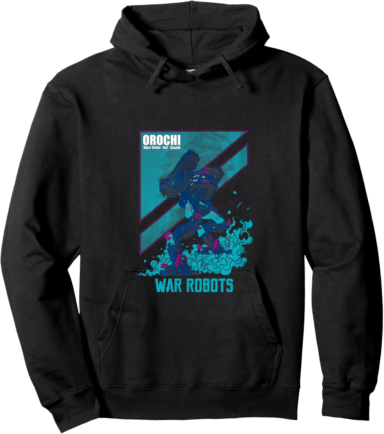 War Robots Orochi - Black, -Adults, Short Sleeve, , Cotton, Polyester, Small Hoodie - Hoodie | Black