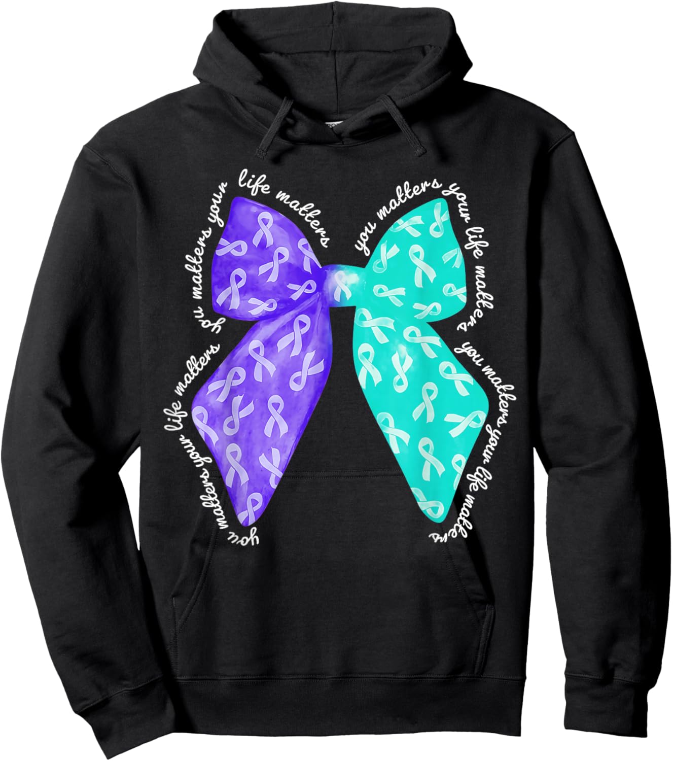 You Matters Your Life Matters Suicide Prevention Awareness Hoodie - Hoodie | Black