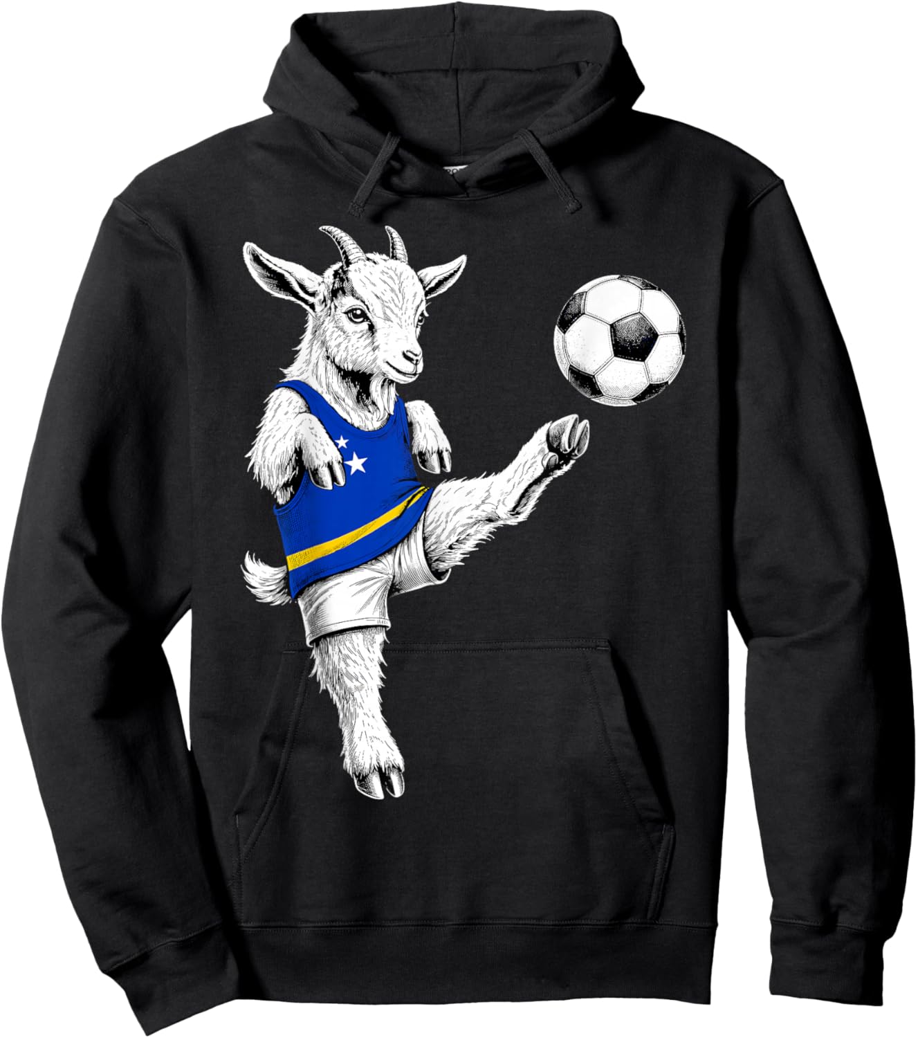 Curacaoan Football Player Curaçao Lustiger Fußball Hoodie - Hoodie | Black