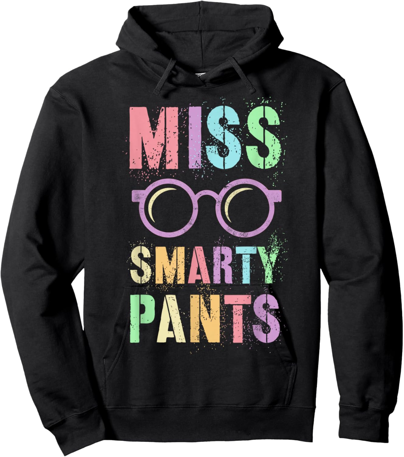 Funny Little Miss Smarty Pants School Grad Teacher Last Day Hoodie - Hoodie | Black