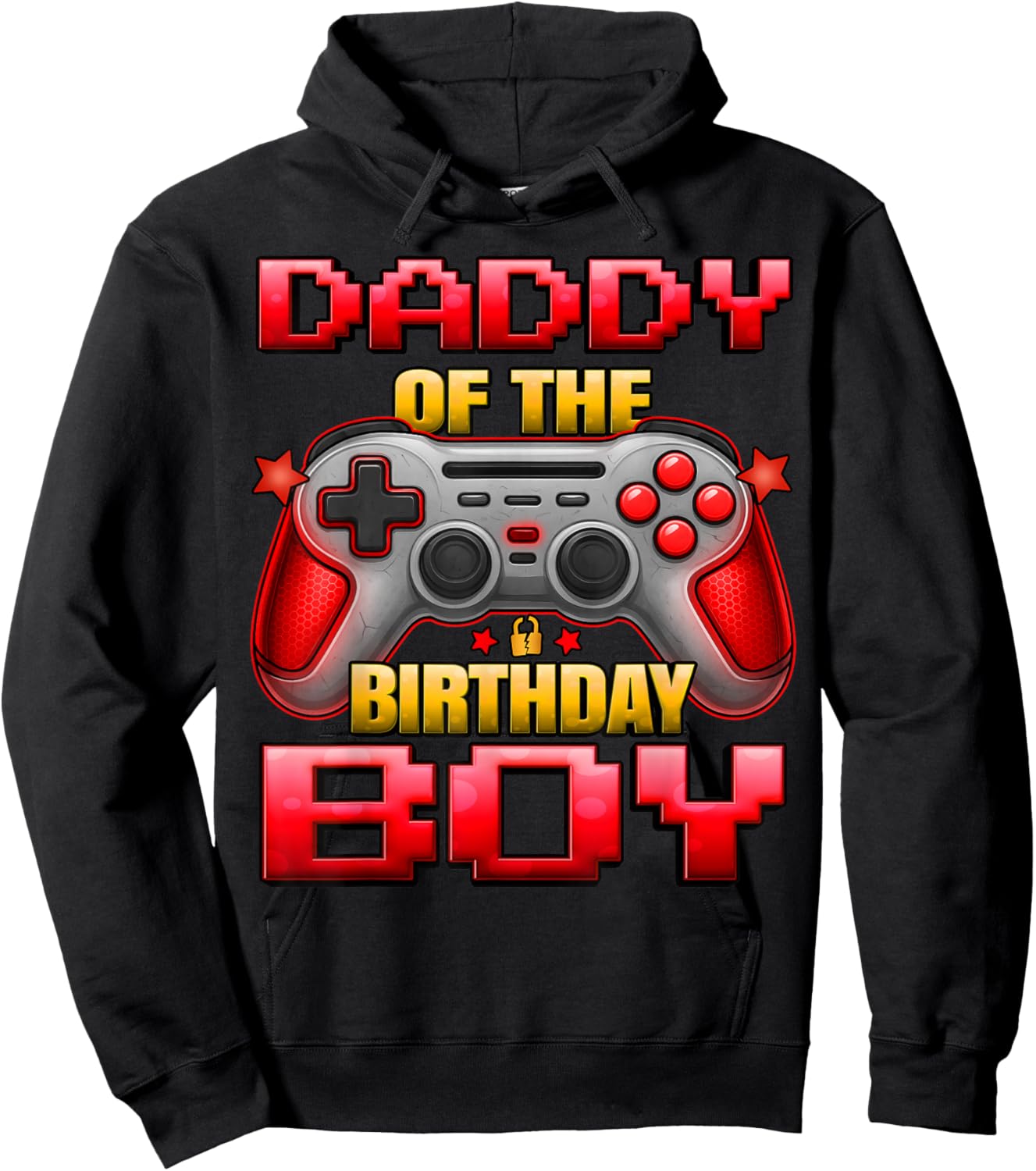 Daddy of The Birthday Boy Dad of Boys Matching Family Father Hoodie - Hoodie | Black