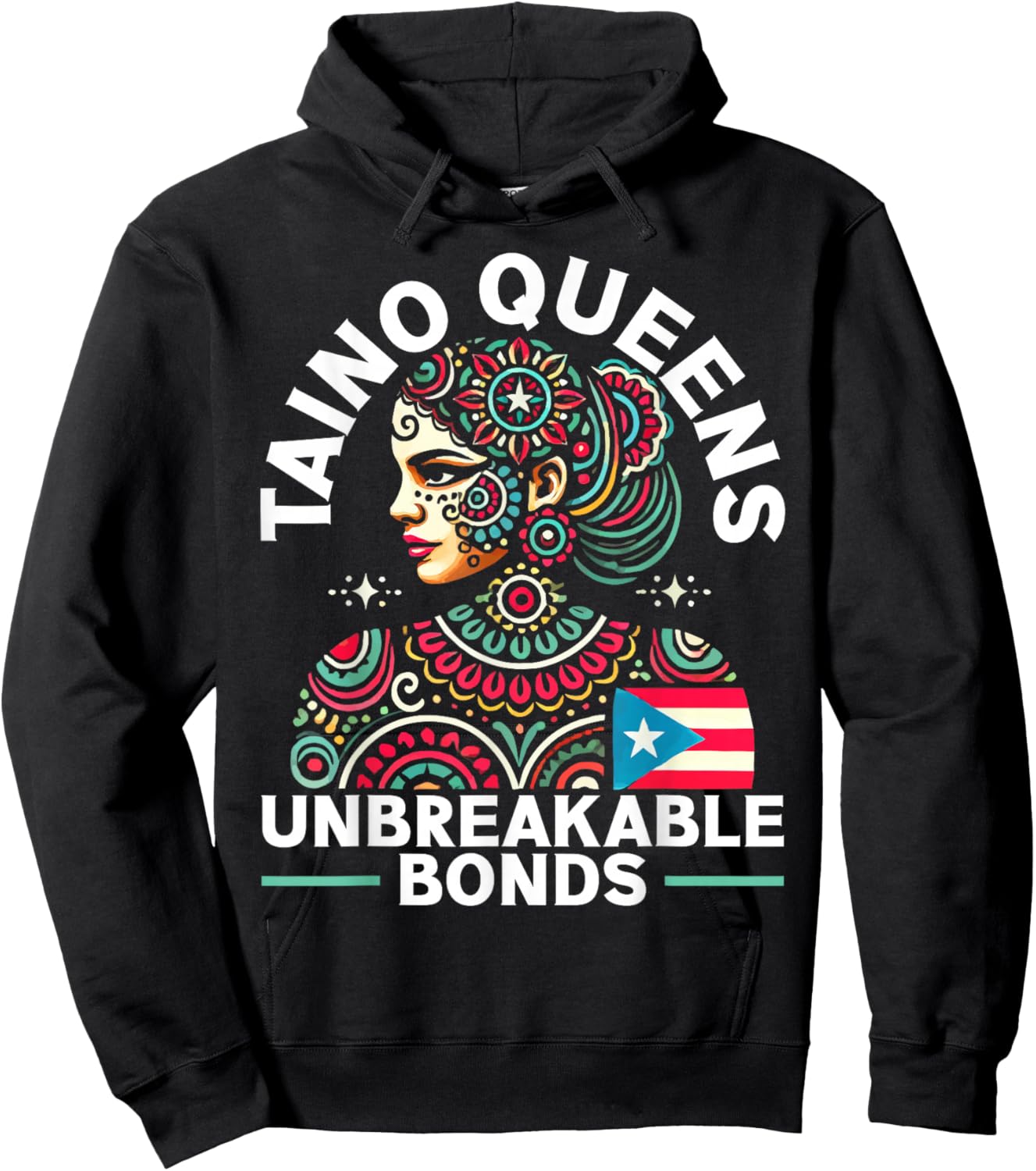 Taino Indian Puerto Rico Pride Boricua Puerto Rican Women Hoodie - Hoodie | Black