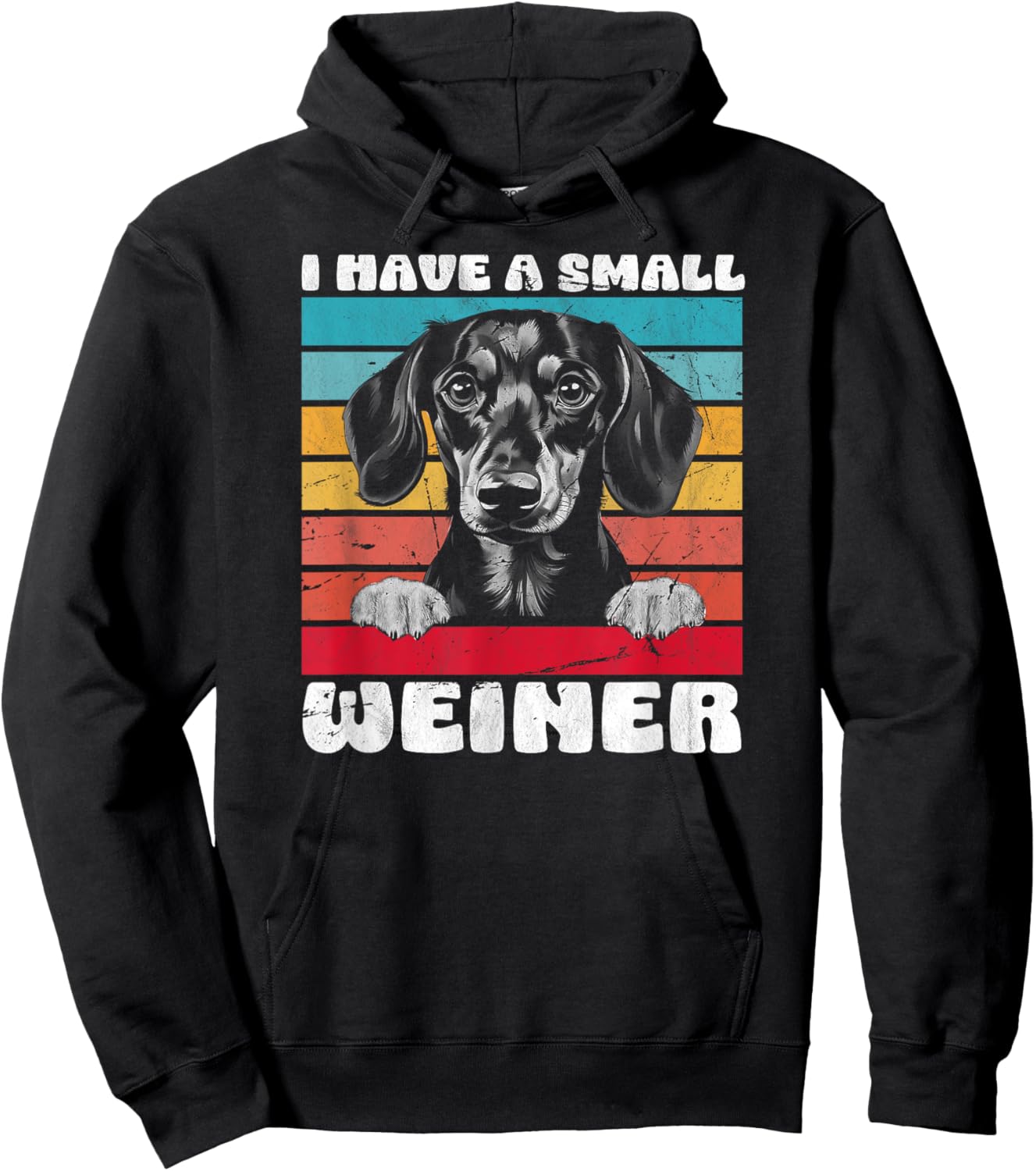 I Have A Small Weiner Dachshund Dad Dachshund Lover Hoodie - Hoodie | Black