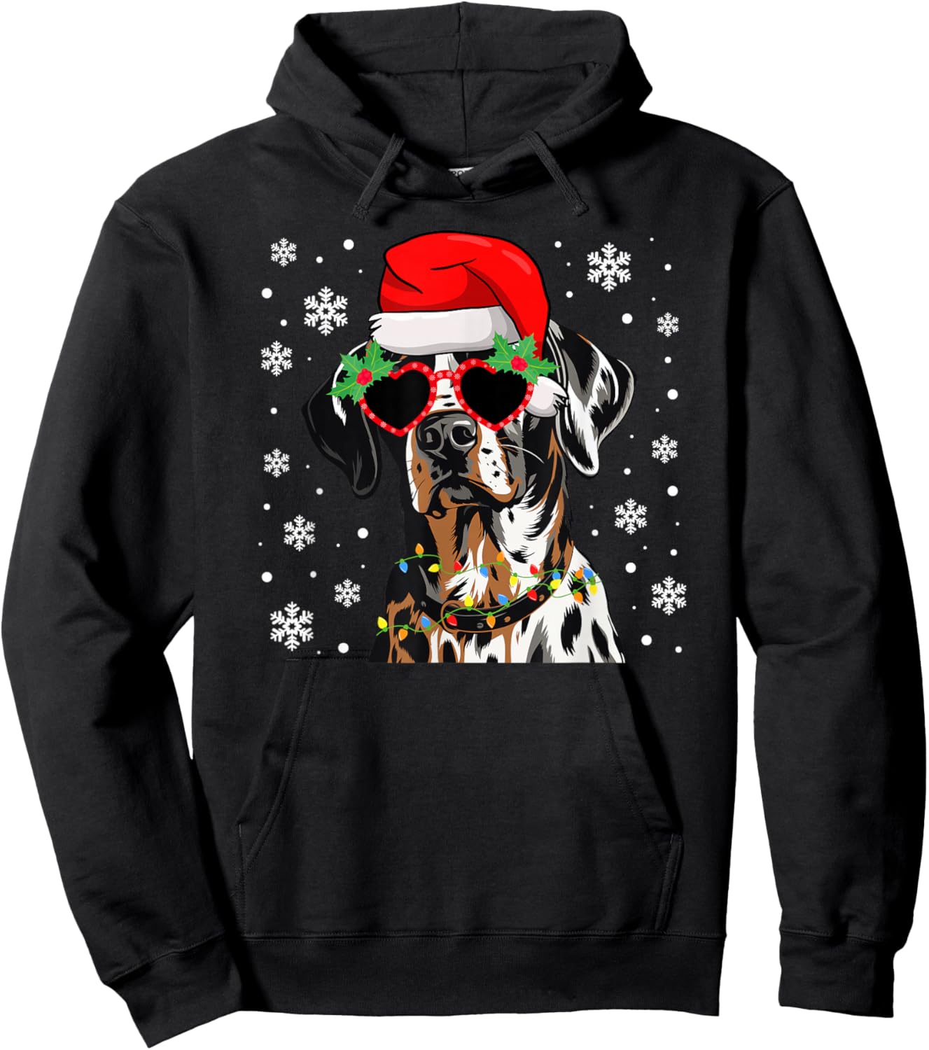 Catahoula Christmas Catahoula Leopard Dog Xmas Party Hoodie - Hoodie | Black