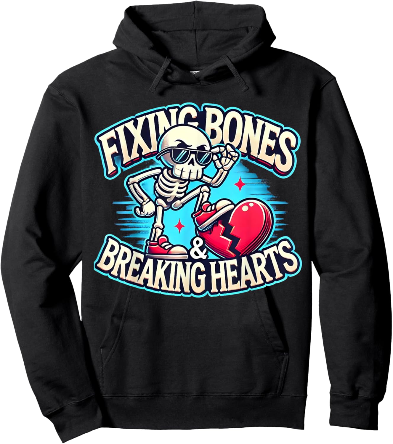 Fixing Bones and Breaking Hearts Orthopedic Crew Ortho Squad Hoodie - Hoodie | Black