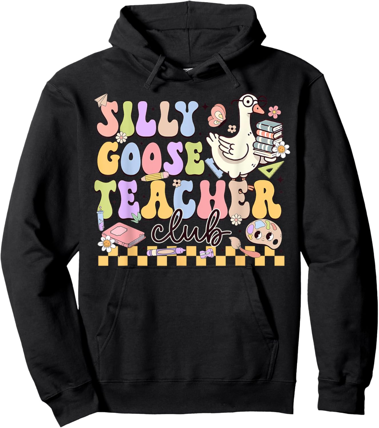 Silly Goose Teacher Club Hoodie - Hoodie | Black