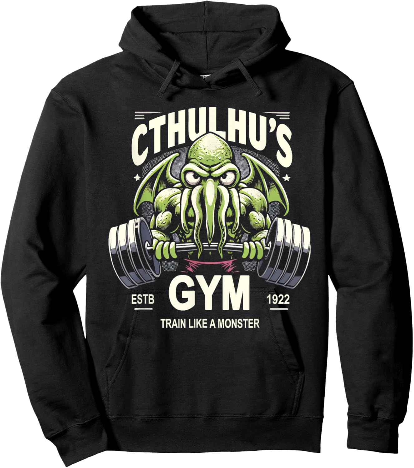 Cthulhu Gym Workout Shirt for Fitness Fans - Funny Cthulhu Hoodie - Hoodie | Black