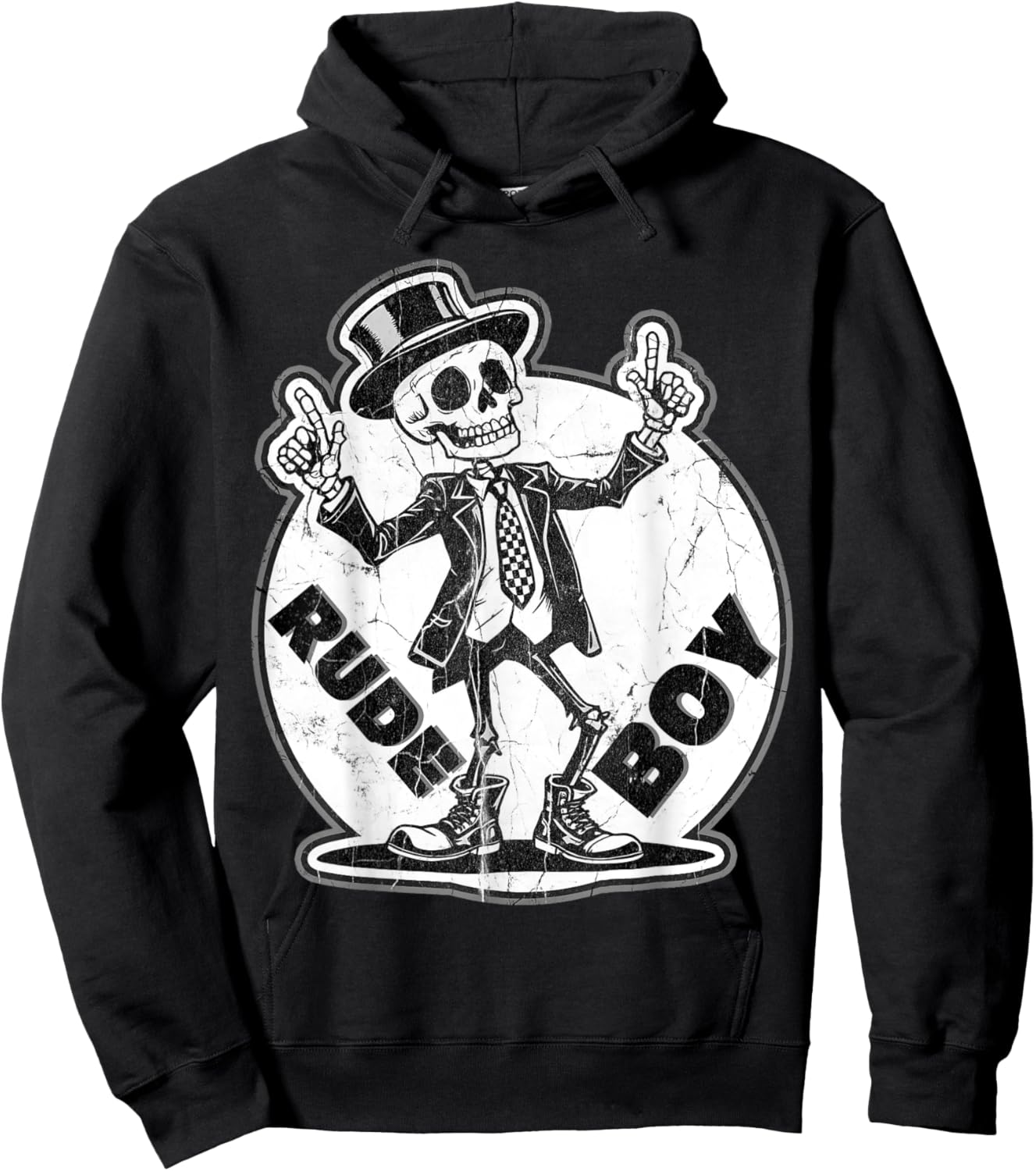 Traditional Oi Skinhead Punk-Rock Hoodie - Hoodie | Black