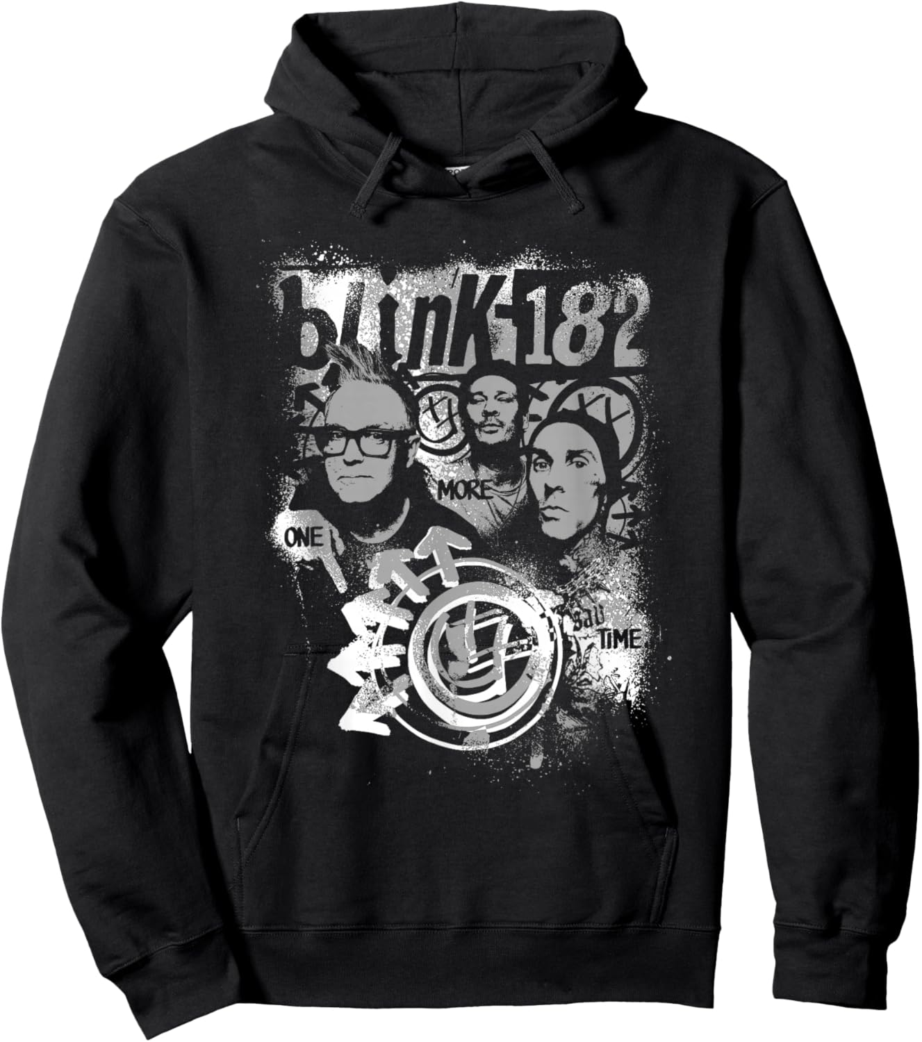 Official Blink-182 One More Time Portrait Hoodie - Hoodie | Black