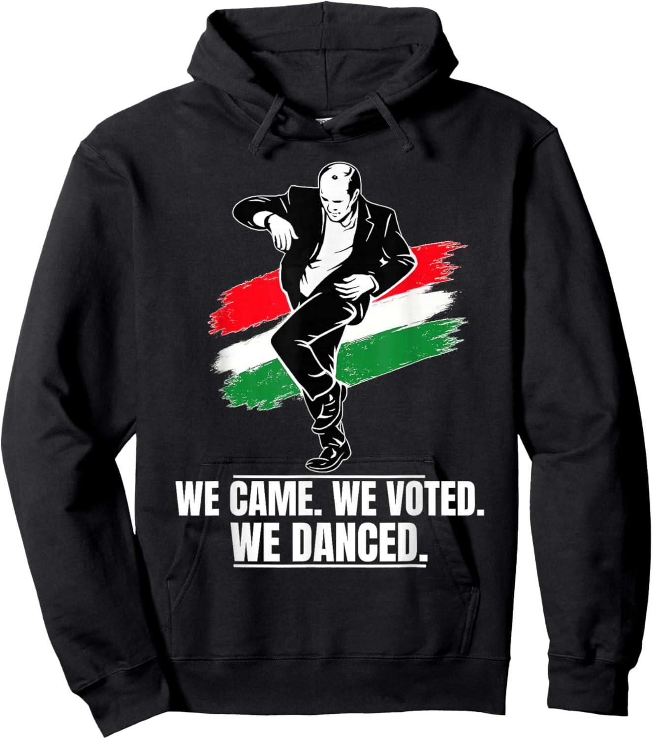 Hungarian Election 2026 Tisza Victory Dancing Politician Hoodie - Hoodie | Black