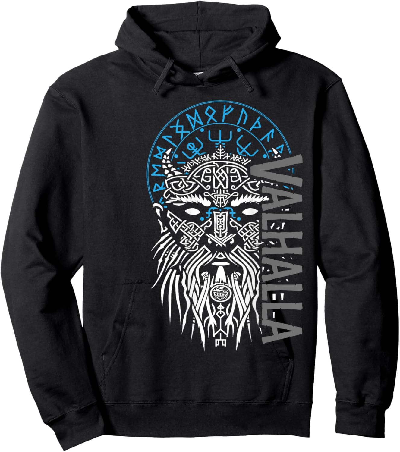 Valhalla & Viking Compass - Odin Design Hoodie - Hoodie | Black