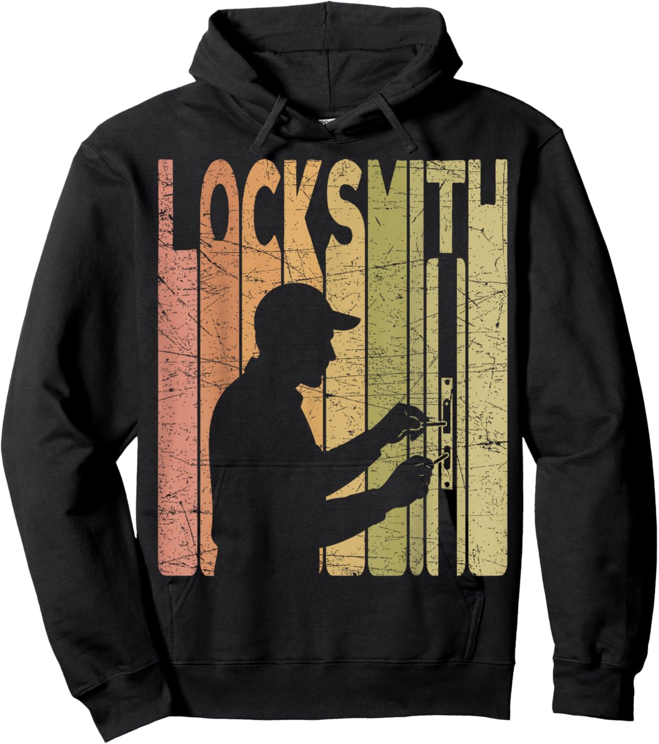 Locksmith Vintage Lock Picking Retro Hoodie - Hoodie | Black