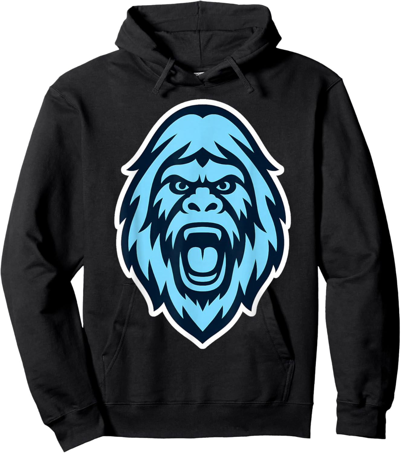 Yeti Abominable Snowman Mascot Logo Hoodie - Hoodie | Black
