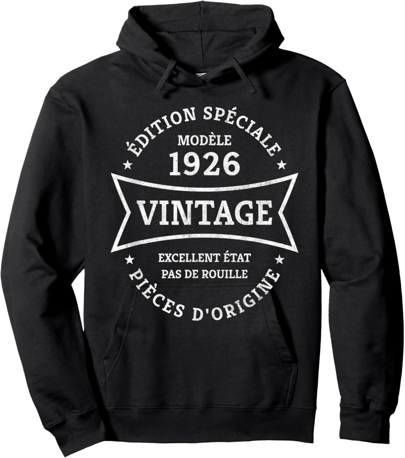 100e Anniversaire né en 1926 Design Vintage 100 Ans Hoodie - Hoodie | Black