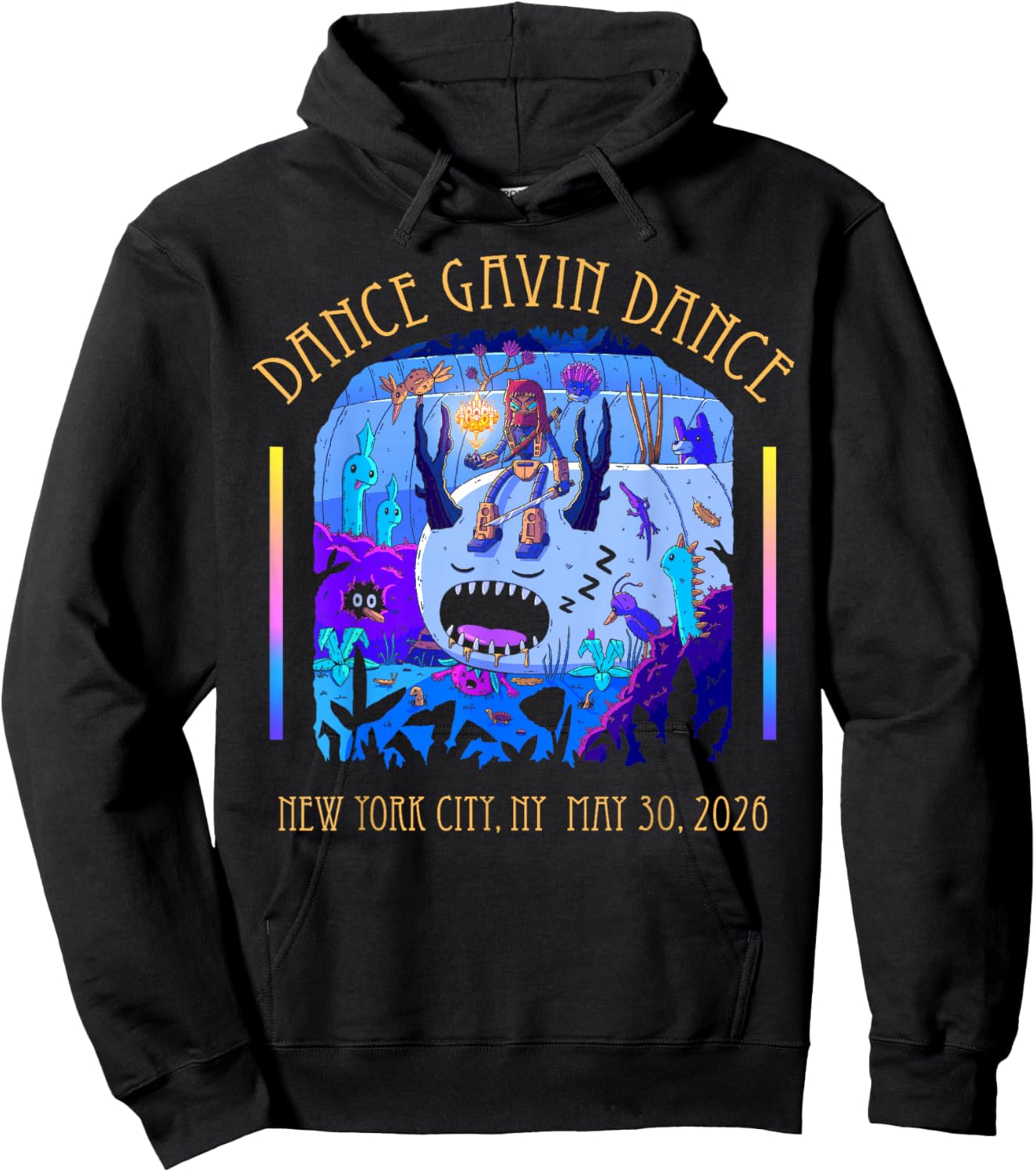 Dance Gavin Dance 2026 Tour New York City Hoodie - Hoodie | Black