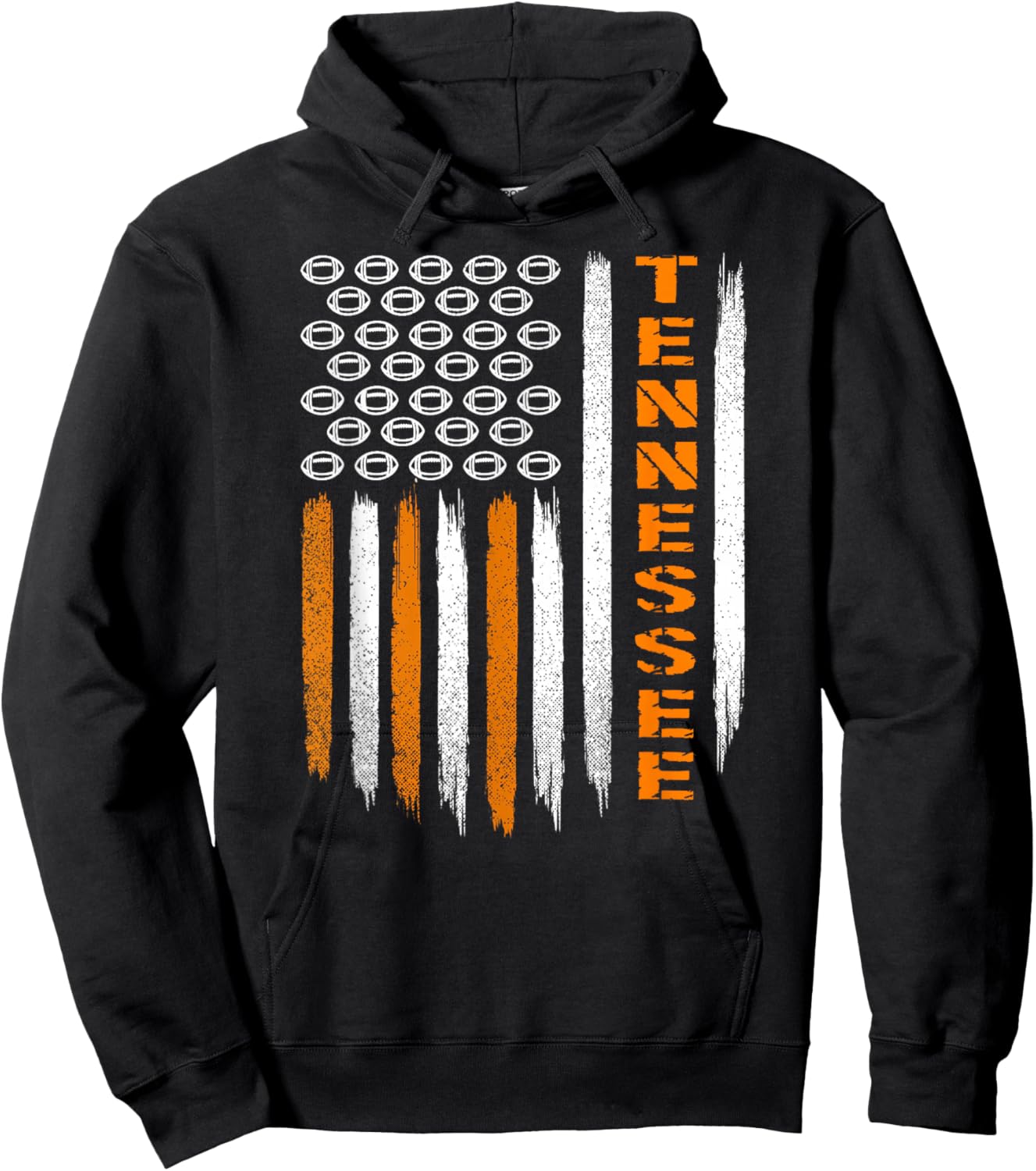 Tennessee USA Flag Design Women Sisters Daughters Hoodie - Hoodie | Black