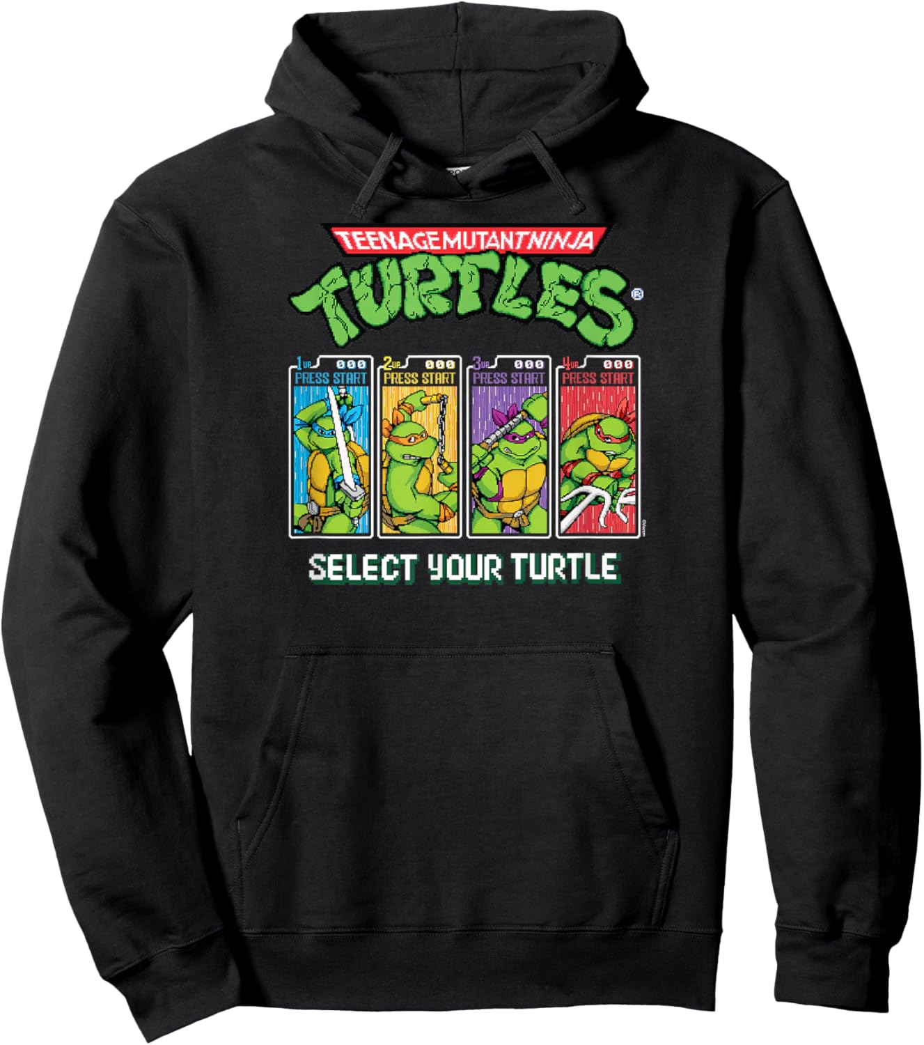 Teenage Mutant Ninja Turtles - Select Your Turtle Video Game Hoodie - Hoodie | Black