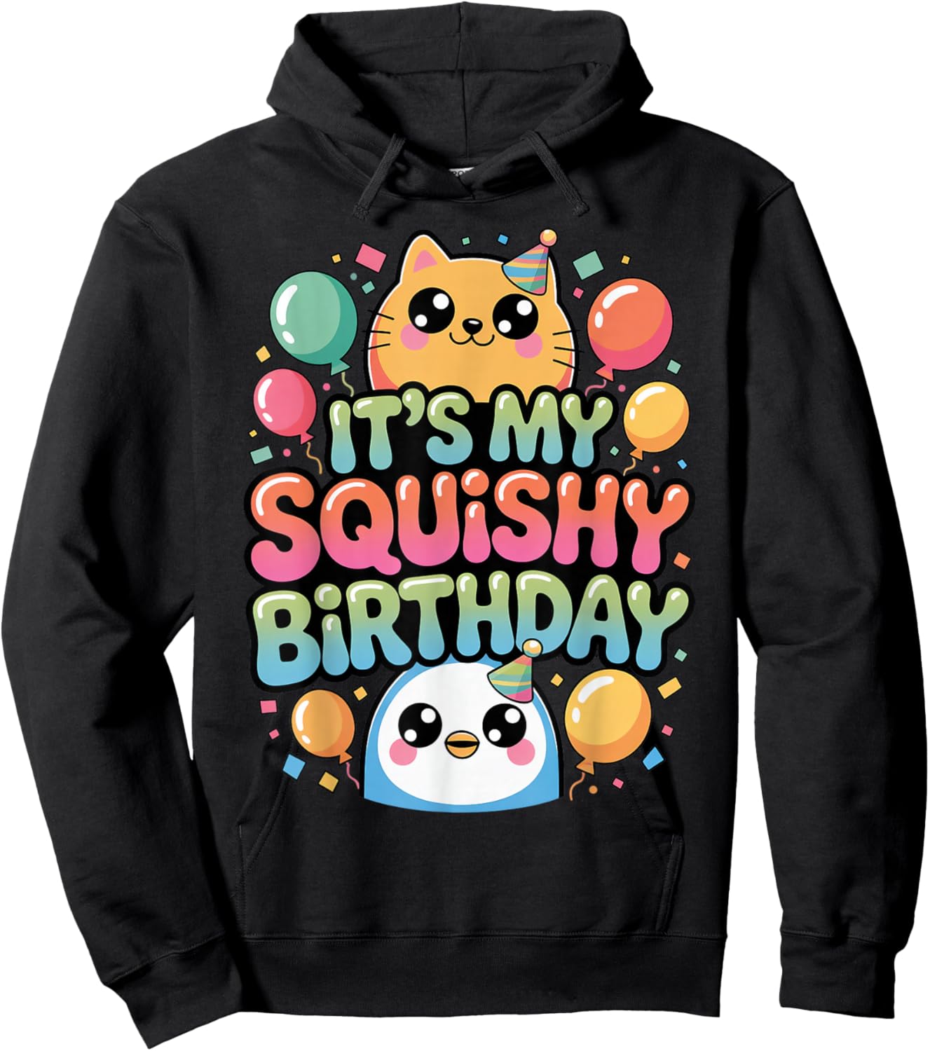 It's My Squishy Birthday Slime Squish Squad Cute Squishies Hoodie - Hoodie | Black